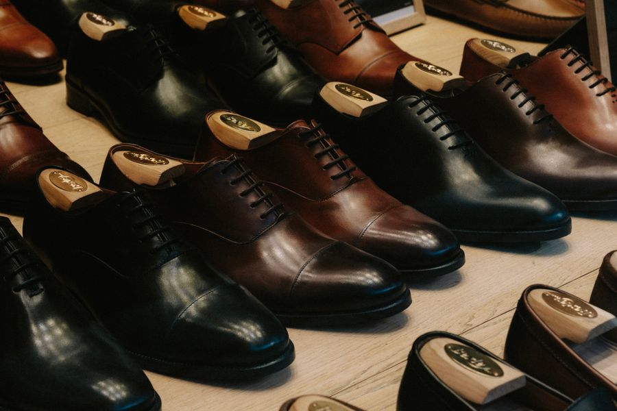 A row of handmade leather shoes — Mathias Reding on Pexels