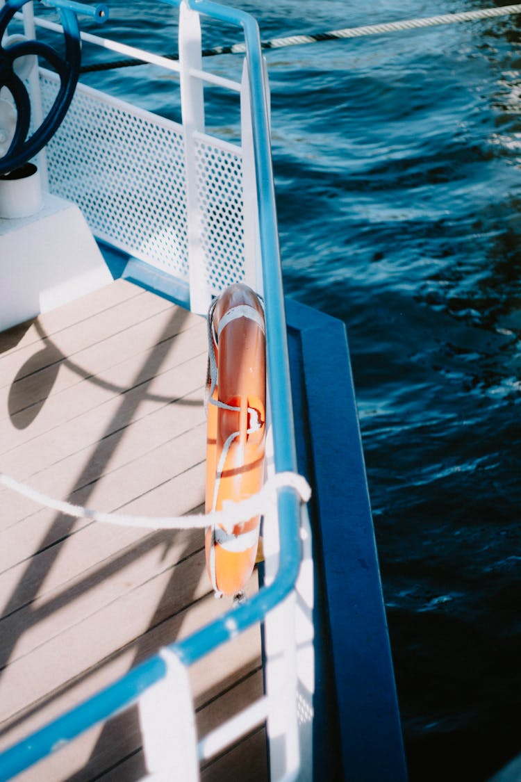 Ring Buoy On A Boat