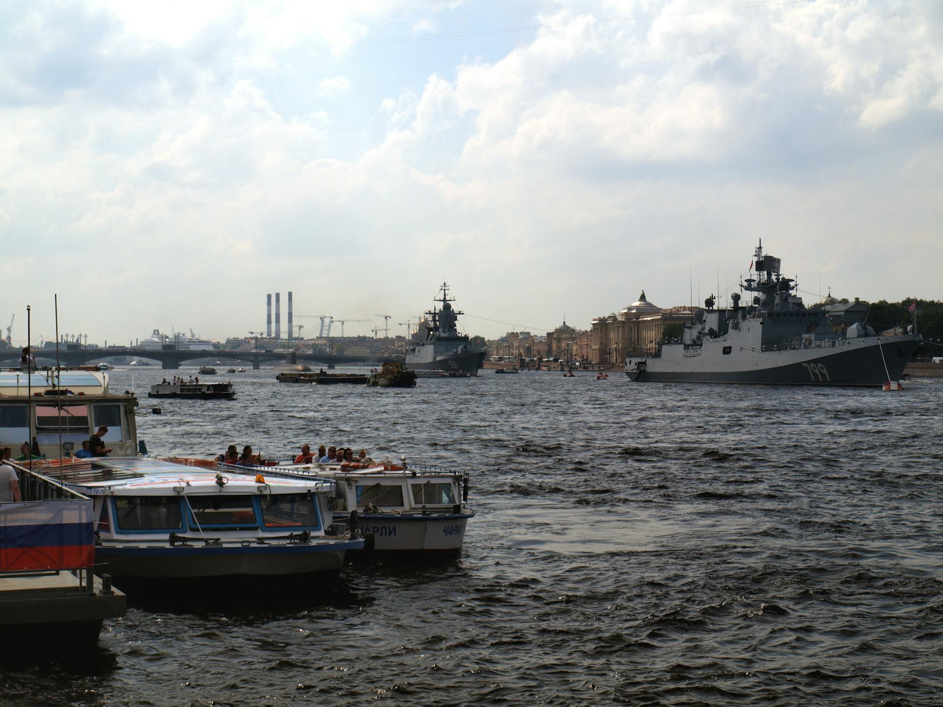 Boats and Ships in the Sea