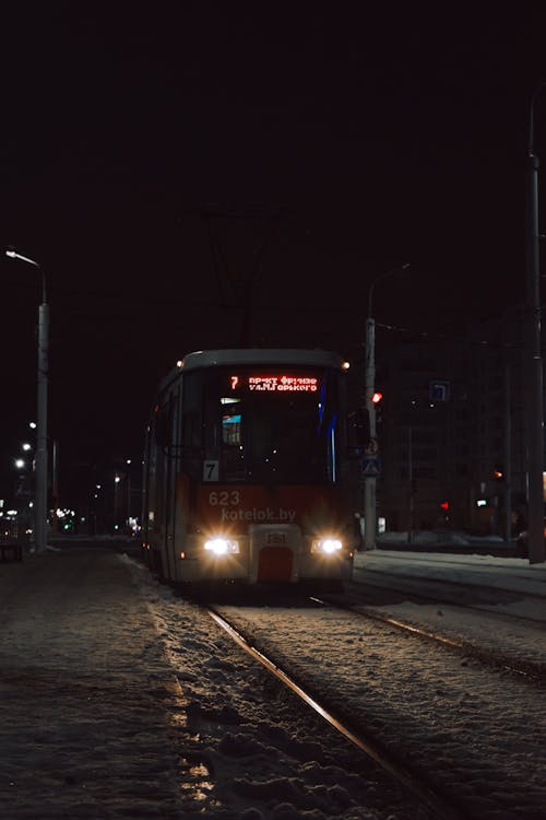 Photos gratuites de autobus, citadin, nuit