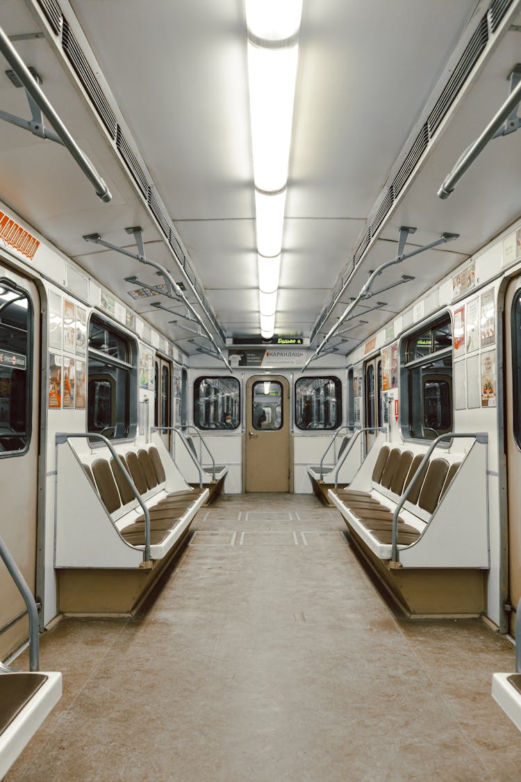 Inside A Subway Train 