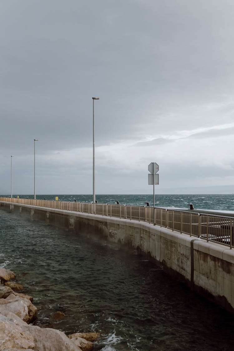 Concrete Bridge On Water