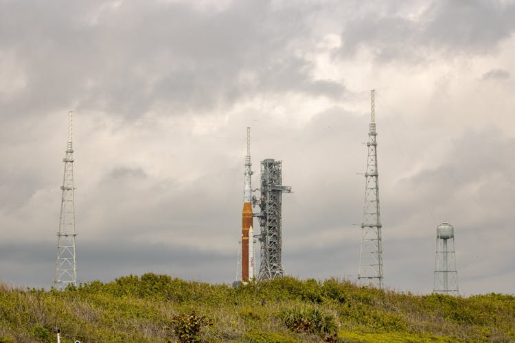 A Rocket On The NASA Launch Pad