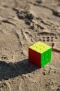 Rubik Cube on a Beach