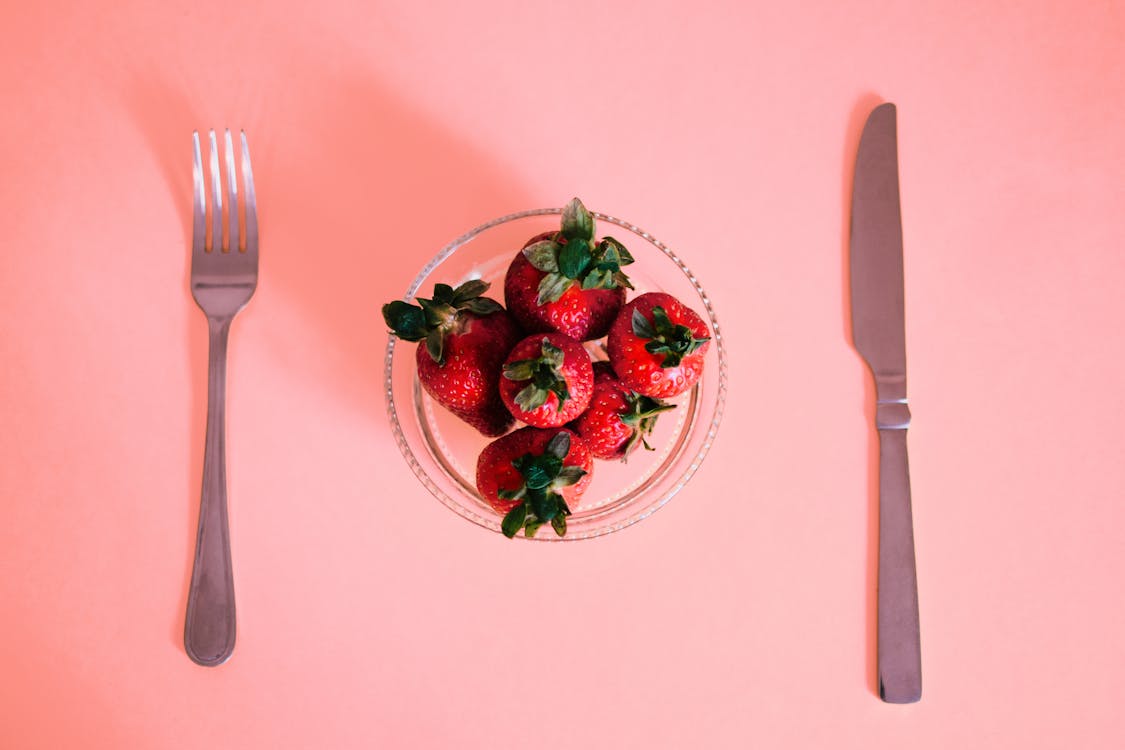 Free Bowl of Strawberries Stock Photo