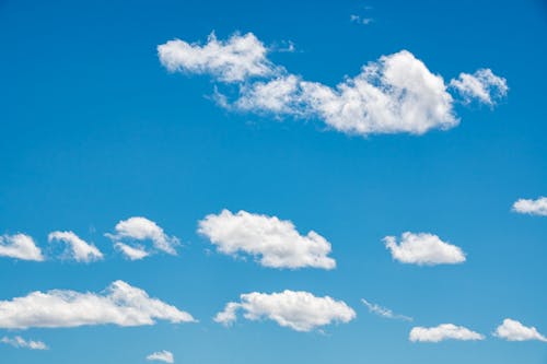 White Clouds on Blue Sky