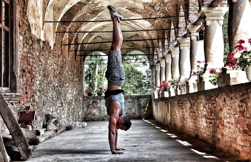 Yoga pose.