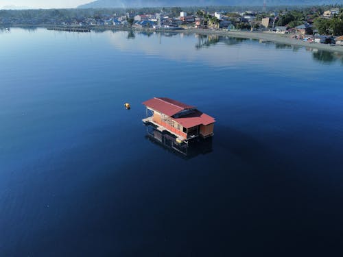 Kostnadsfri bild av bostadsområde, drönarbilder, flod