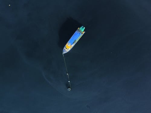 Kostenloses Stock Foto zu aufsicht, boot, drohne erschossen