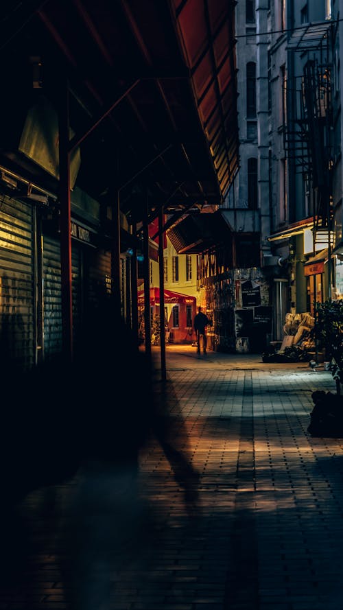 Photo of an Alley at Dusk 