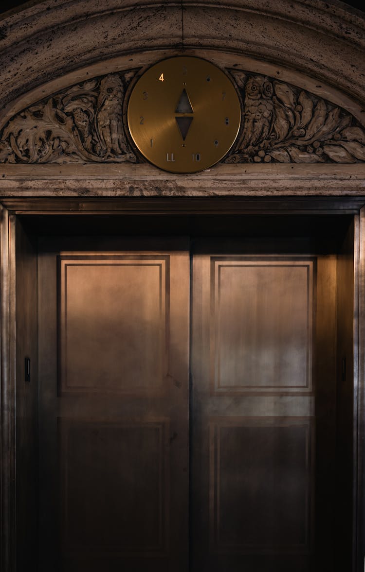 View Of An Elevator Door