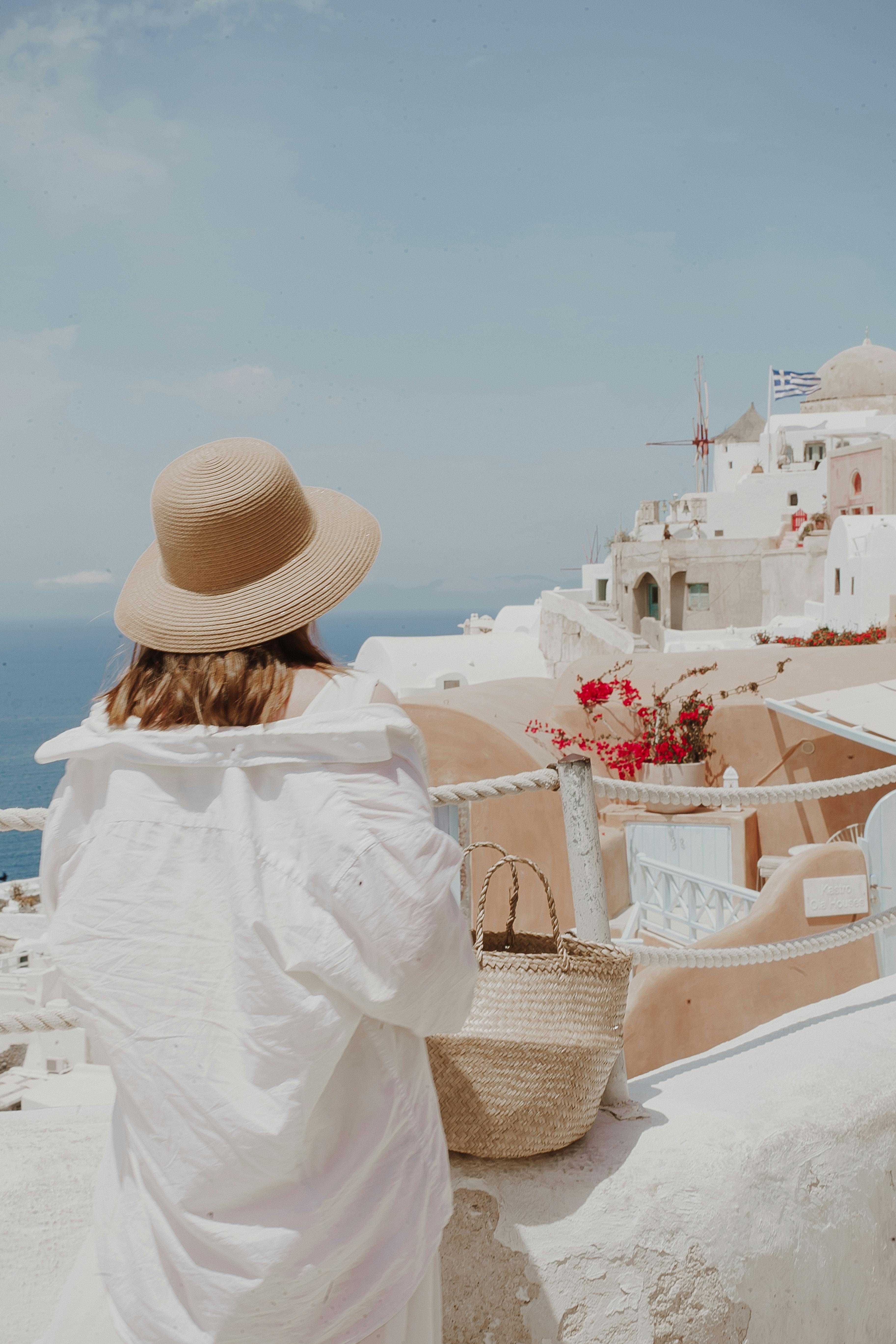 View of Coastal Town in Greece