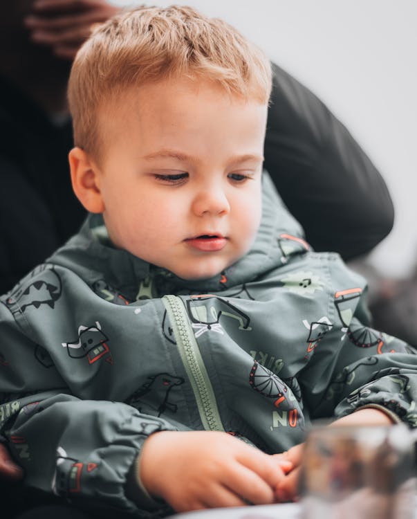Baby boy top green jacket