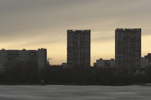 Imagine de stoc gratuită din amurg, apus, clădiri