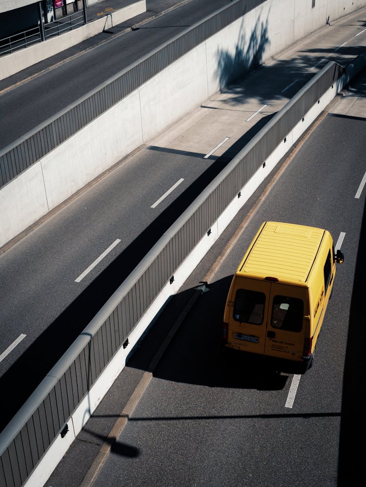 Cars Driving On Highway