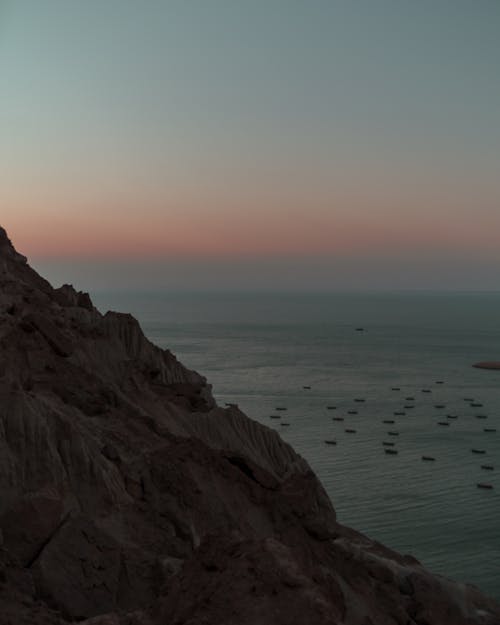 山, 懸崖, 日落 的 免费素材图片