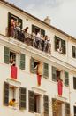 Group of Corfu People Celebrating Easter 