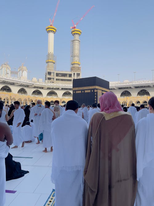 Crowd of People Gathered Near Kaaba
