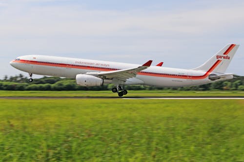 Airplane Taking off from a Runway