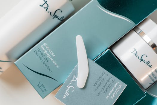 Minimalist close-up of Dr. Spiller Sensicura skincare products in sophisticated packaging.