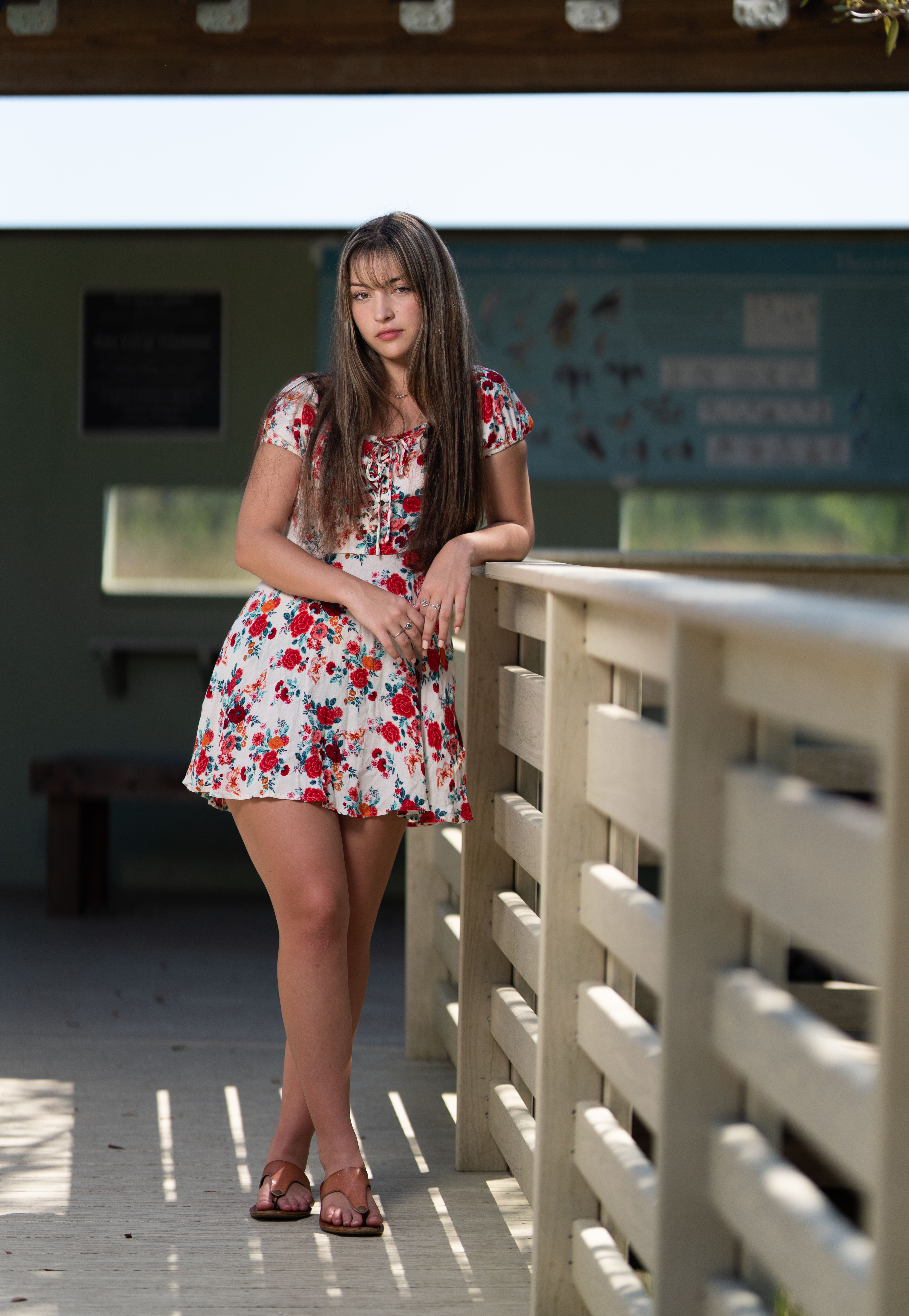 Easy floral day dress for spring
