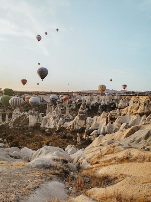 Hot Air Balloons Over Cappadocia, Turkey 