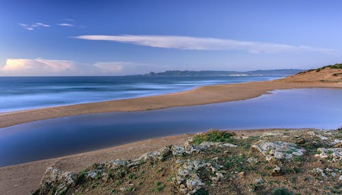 Kostenloses Stock Foto zu blauer himmel, bucht, horizont