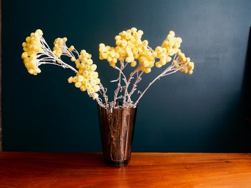 Бесплатное стоковое фото с букет цветов, желтые цветы, минимализм