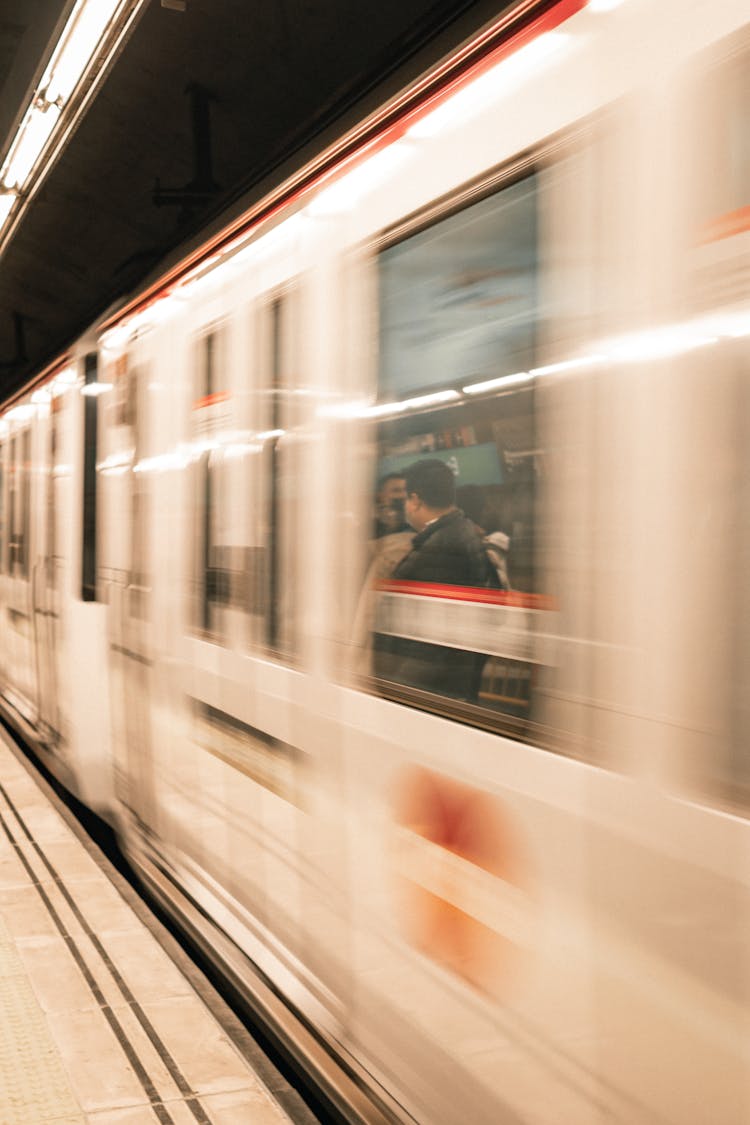 Blurred Metro Train