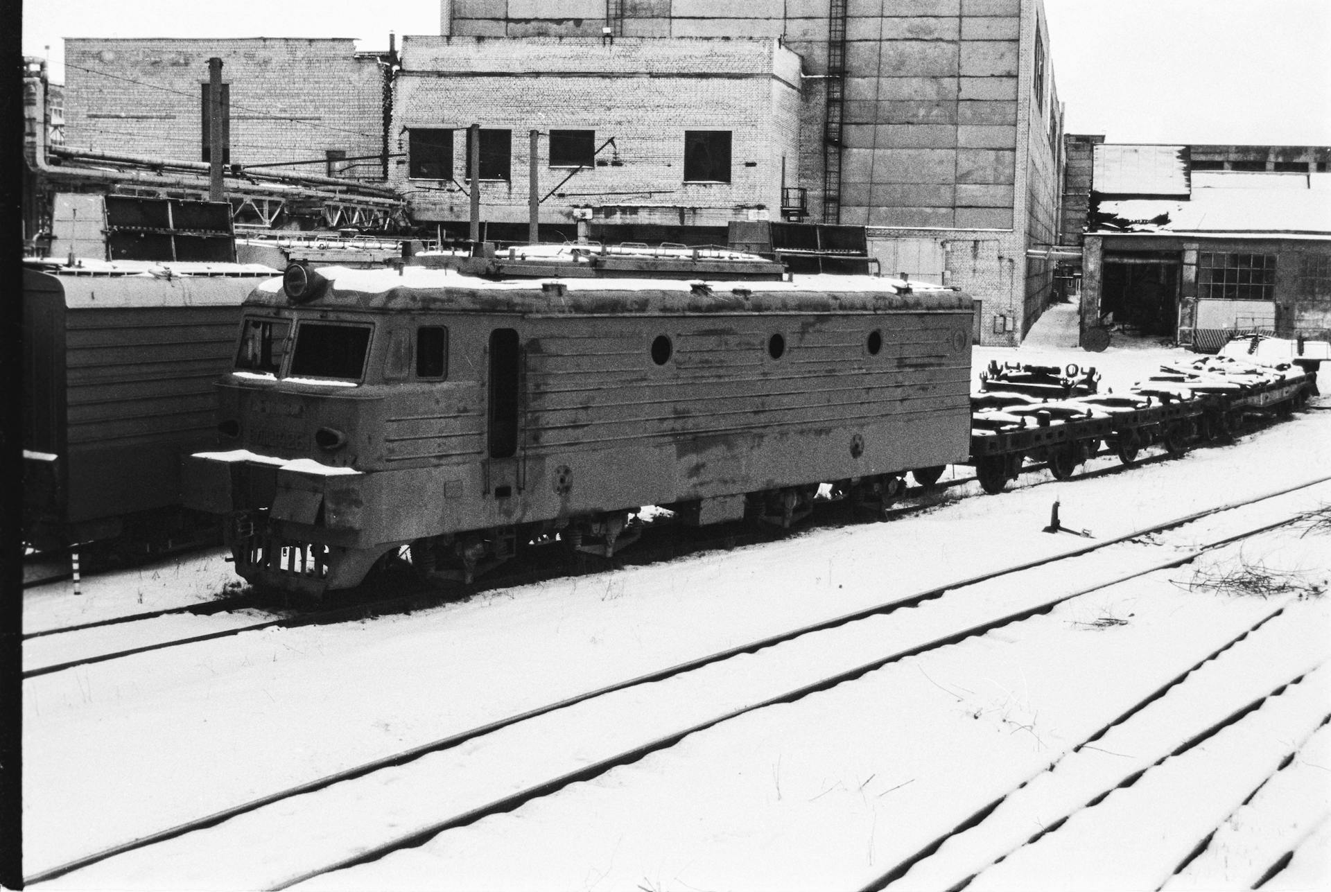 Grayscale Photo of Steam Locomotive