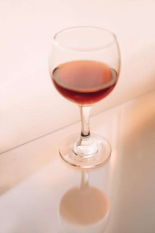 Free A Glass of Wine  Stock Photo