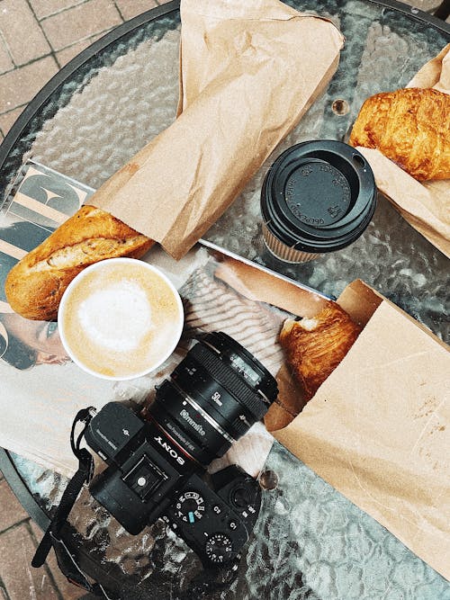 Foto profissional grátis de alimento, arte de café, câmera