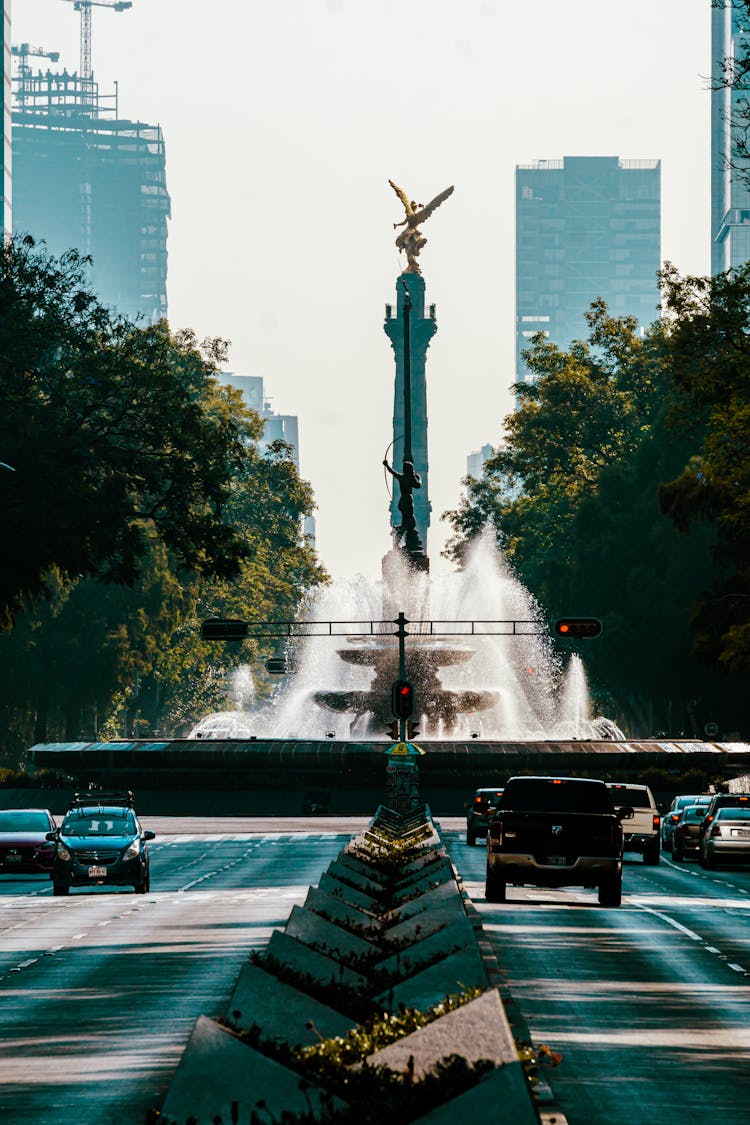 Statue Of Angel Of Independence In Mexico City