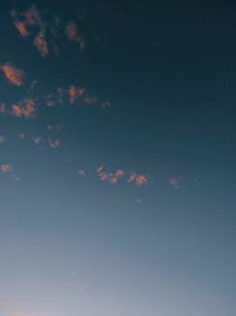 Tranquil view of a cinematic sky with scattered clouds in Belo Horizonte.