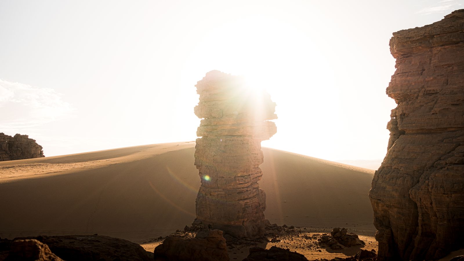 Rocks on the desert, Chad