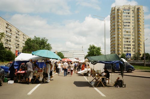 Imagine de stoc gratuită din aglomerație, caldarâm, cer înnorat