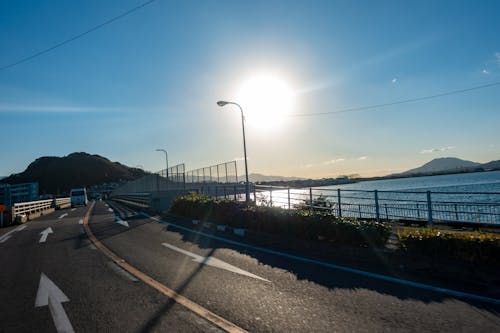 Ilmainen kuvapankkikuva tunnisteilla asfaltti, auringonlaskunäkymä, japani