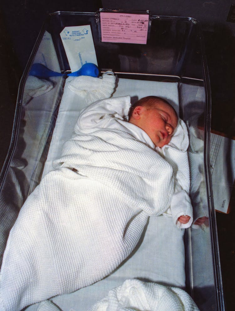 A Newborn Baby Sleeping