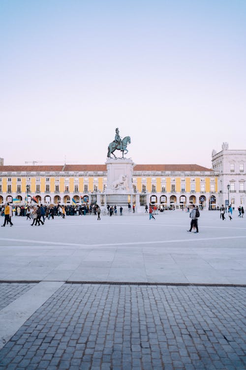 People Walking on a Public Square