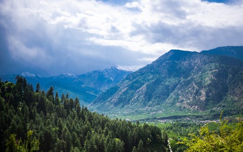 Scenic View of the Mountains 