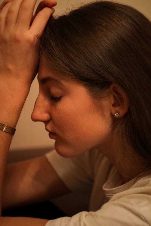 Close-Up Shot of a Woman 