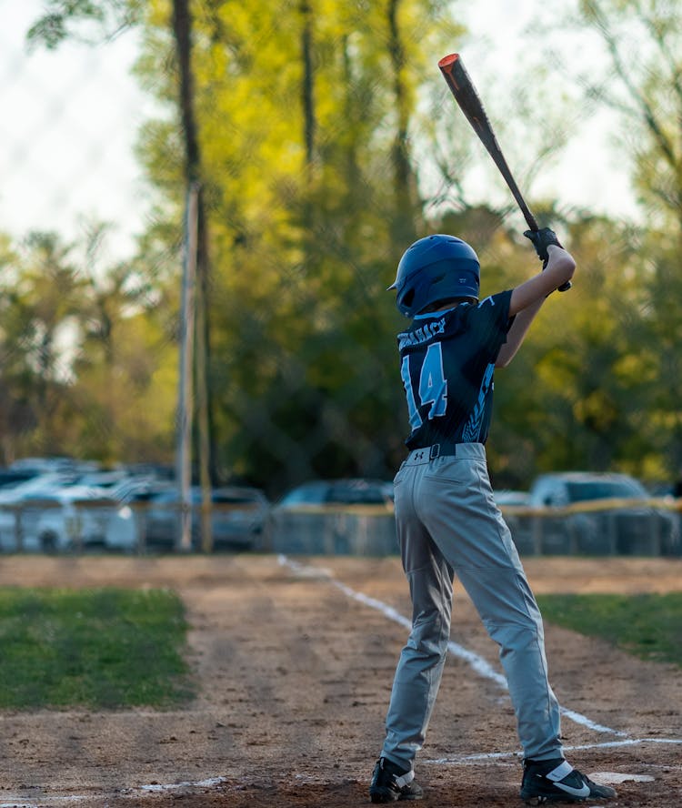 Kid Playing Baseball