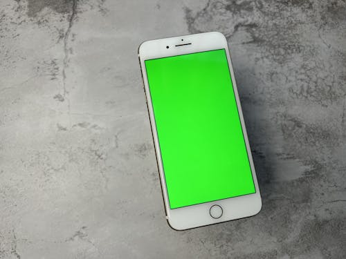 A Smartphone With a Green Screen
