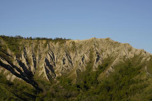 Free Breathtaking view of rugged hills near Brisighella, Emilia-Romagna, Italy. Stock Photo