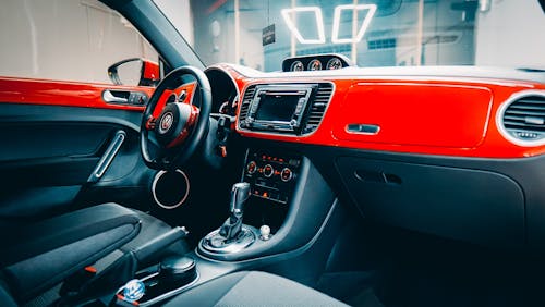 Free Interior of a Volkswagen Car Stock Photo