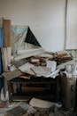 Stacks of Documents on an Old Table