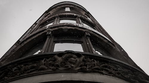 Free Grayscale Photography of Building Stock Photo