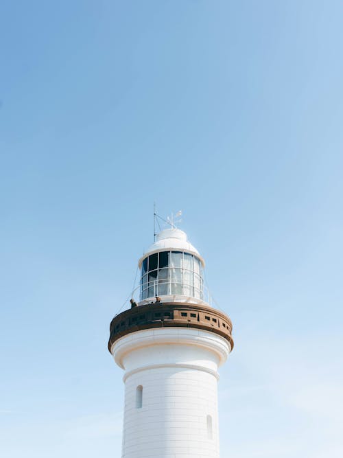 Lighthouse Under a Blue Sky 