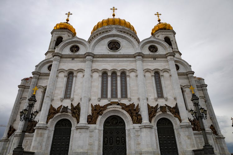 Cathedral Of Christ The Saviour In Moscow Russia