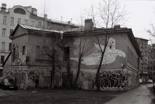 Graffiti on Old City Building